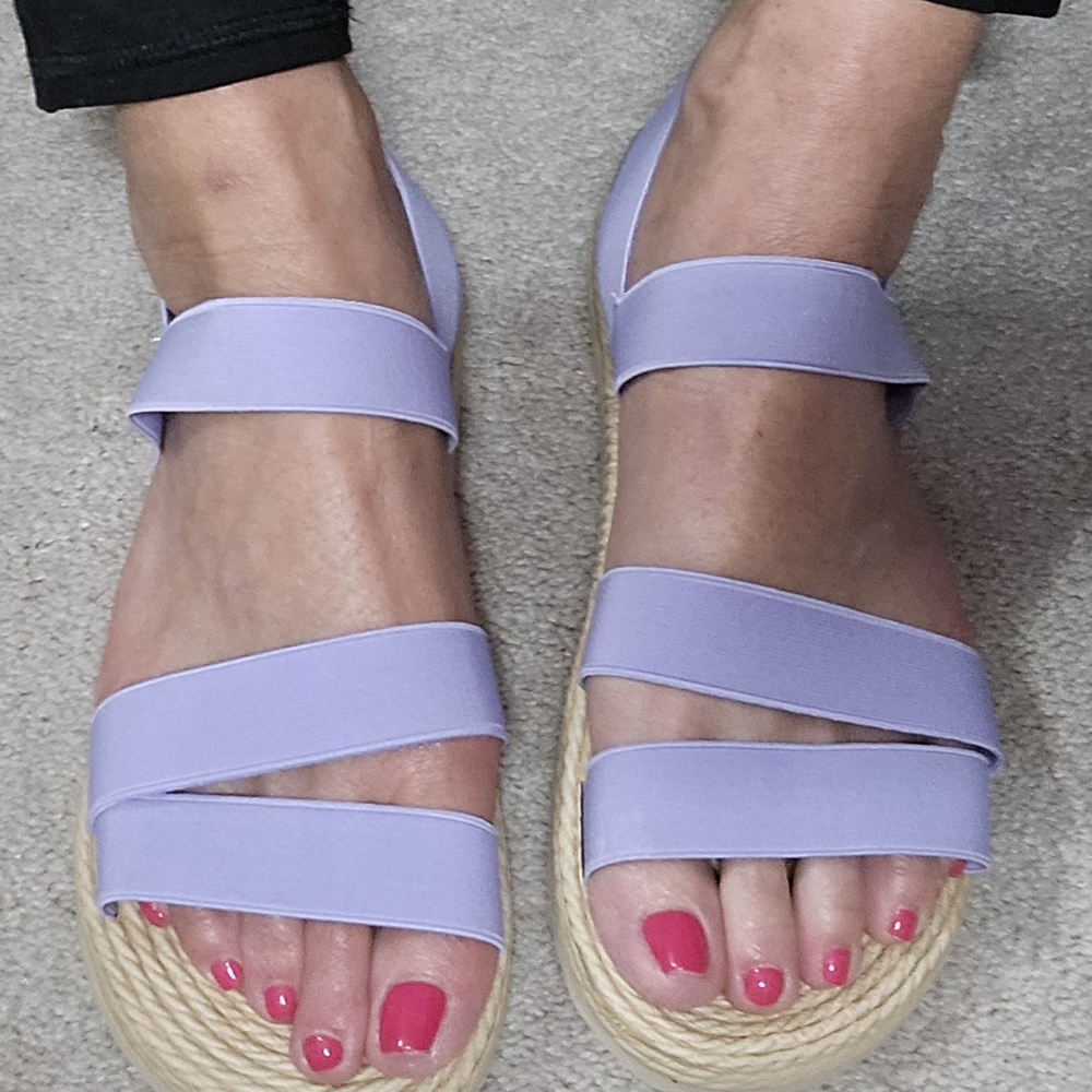 SHEIN Light Purple Strappy Sandals